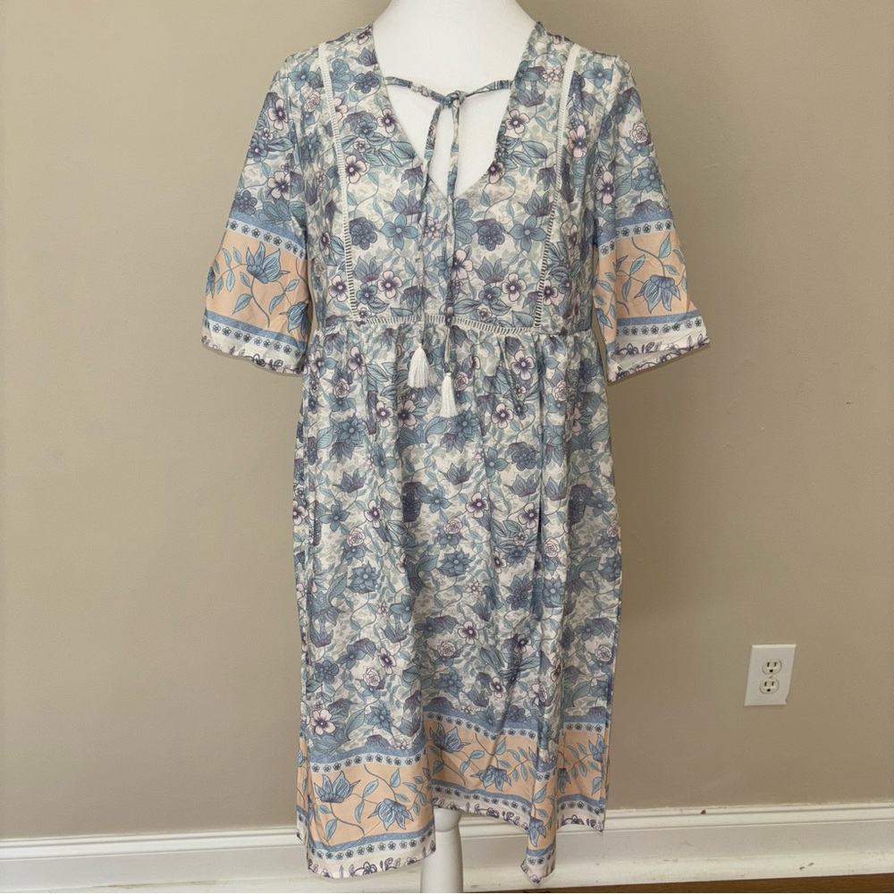 Hawalili Blue Floral Dress Size S